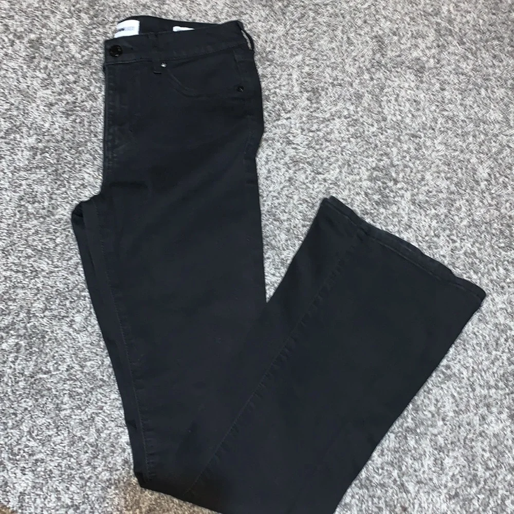 William Rast Black Super Highrise Flare Jeans - Picture 1 of 5